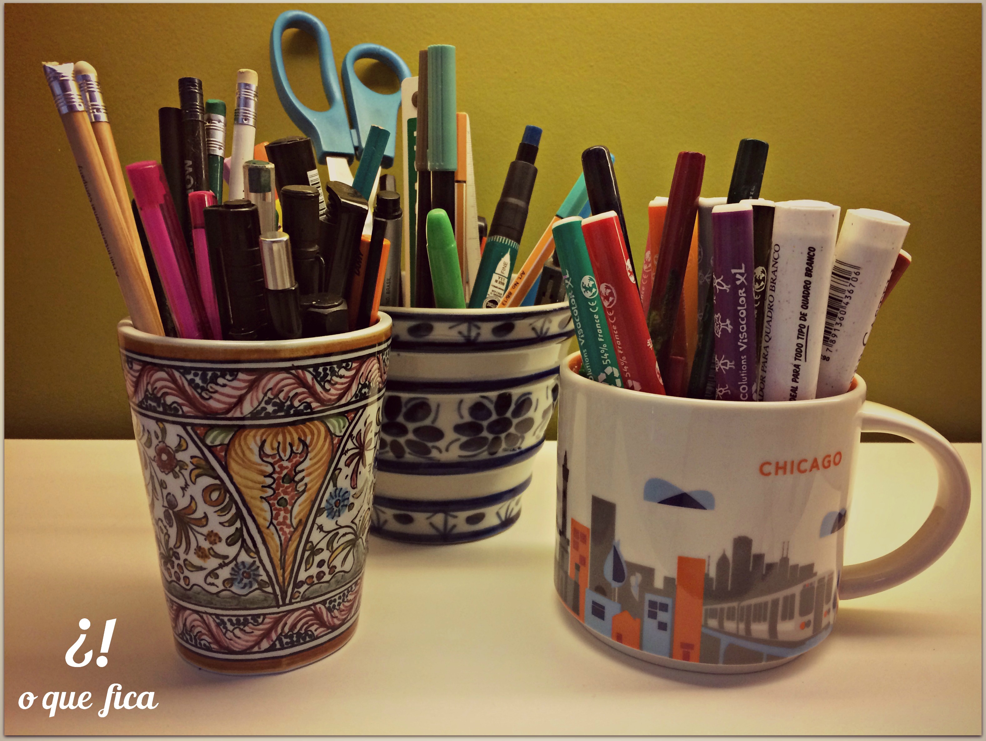 Coisas que organizam: Porta lápis